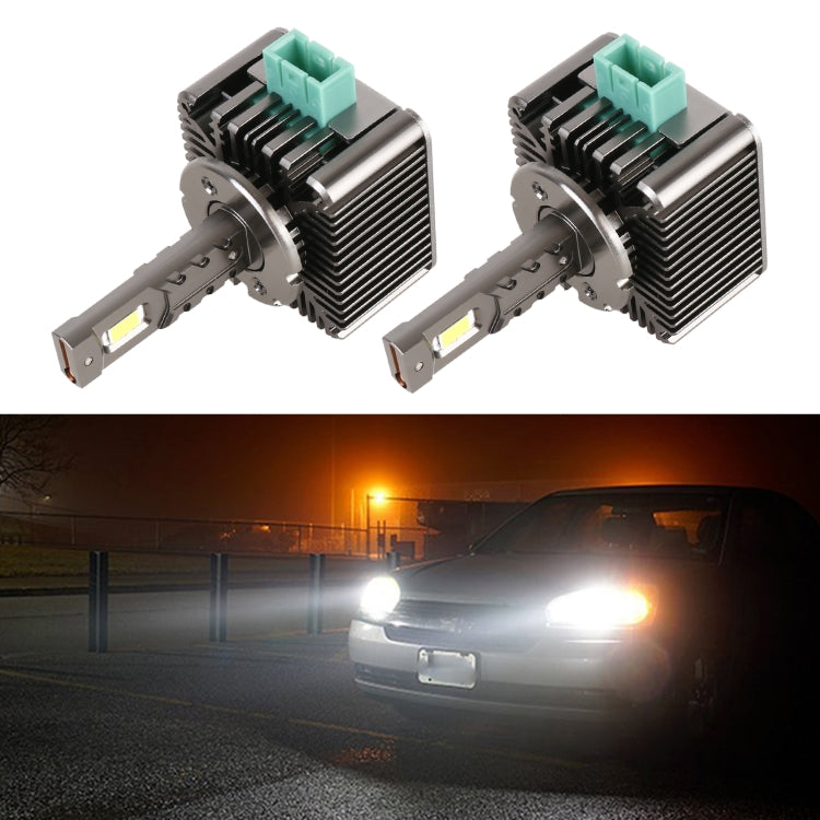 1 Pair D Series D3 Car HID Ballast to LED Headlight DC12V 35W 6000K 7000LM, 7040 Lamp Bead - LED Headlamps by PMC Jewellery | Online Shopping South Africa | PMC Jewellery | Buy Now Pay Later Mobicred