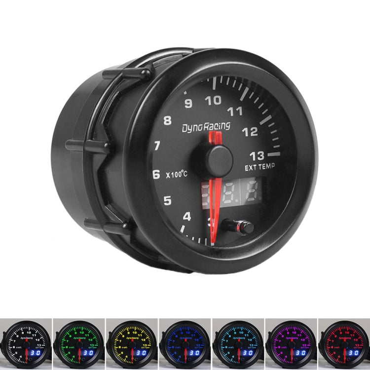 Car Universal 52mm Digital Display LED LCD Colorful Exhaust Temperature Gauge - Car Modification by PMC TechLife | Online Shopping South Africa | PMC TechLife | Buy Now Pay Later Mobicred