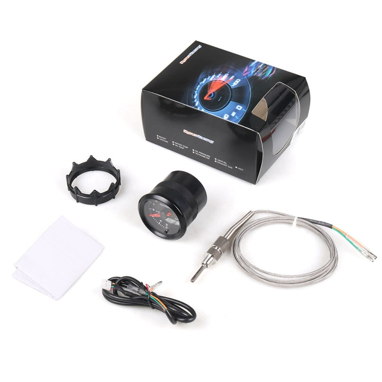 Car Universal 52mm Digital Display LED LCD Colorful Exhaust Temperature Gauge - Car Modification by PMC TechLife | Online Shopping South Africa | PMC TechLife | Buy Now Pay Later Mobicred