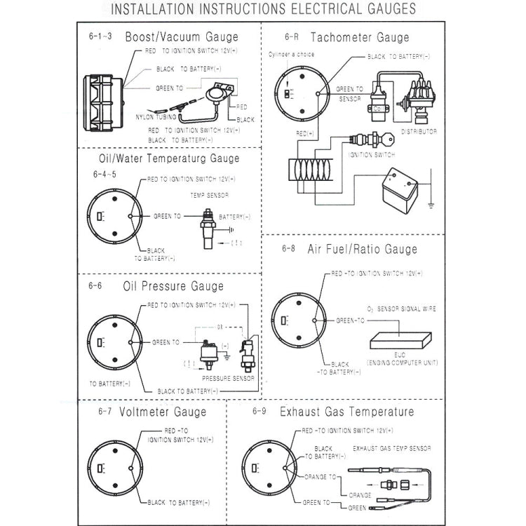 Car Universal 52mm Digital Display LED LCD Colorful Exhaust Temperature Gauge - Car Modification by PMC TechLife | Online Shopping South Africa | PMC TechLife | Buy Now Pay Later Mobicred