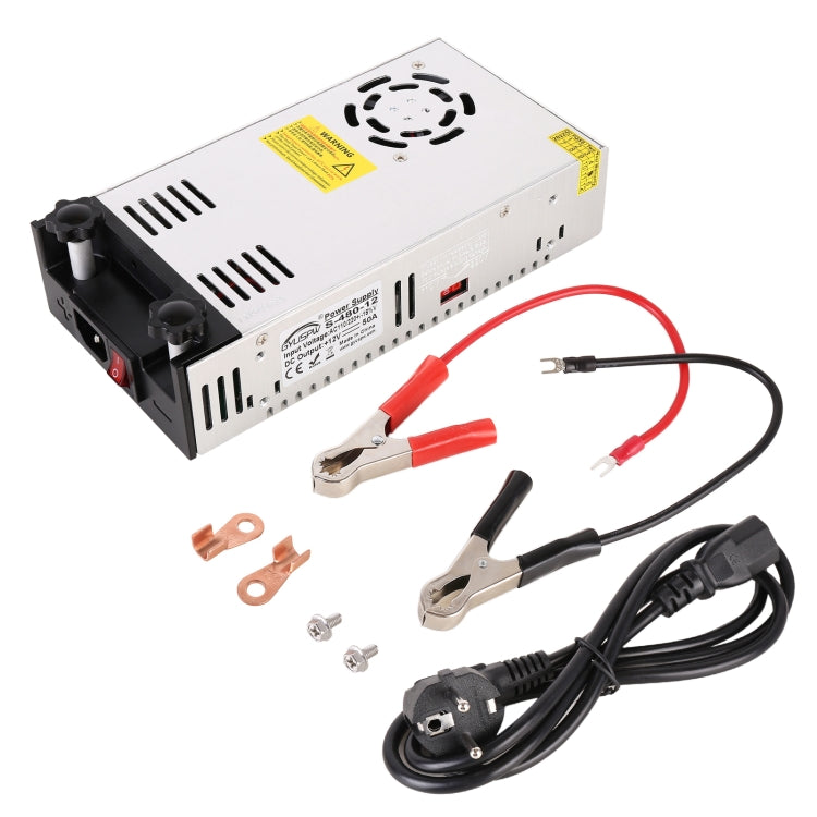 S-480-12 DC12V 480W 40A DIY Regulated DC Switching Power Supply Power Step-down Transformer with Clip, EU Plug - Step-down Transformer by PMC Jewellery | Online Shopping South Africa | PMC Jewellery | Buy Now Pay Later Mobicred