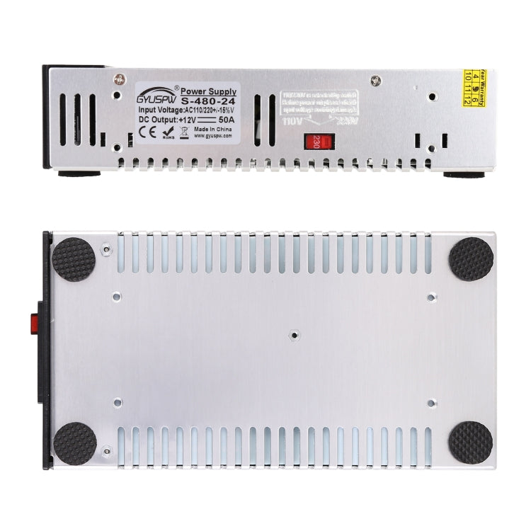 S-480-24 DC24V 480W 20A DIY Regulated DC Switching Power Supply Power Step-down Transformer with Clip - Step-down Transformer by PMC TechLife | Online Shopping South Africa | PMC TechLife | Buy Now Pay Later Mobicred