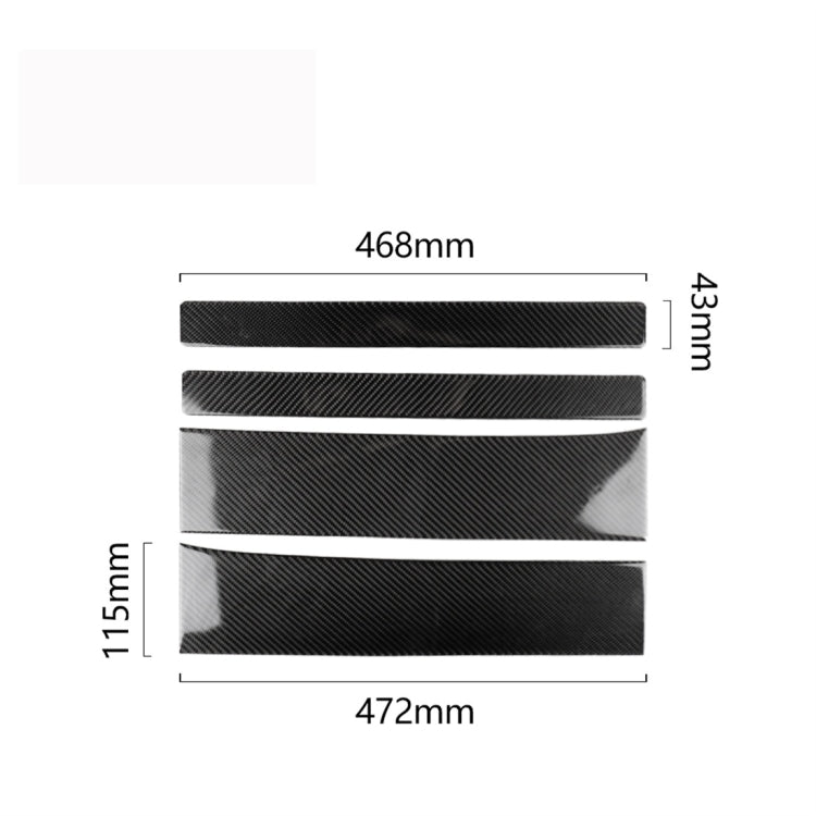 Carbon Fiber Car Door Threshold Decoration Strip Stickers for Tesla Model X - Decorative Strip by PMC Jewellery | Online Shopping South Africa | PMC Jewellery | Buy Now Pay Later Mobicred