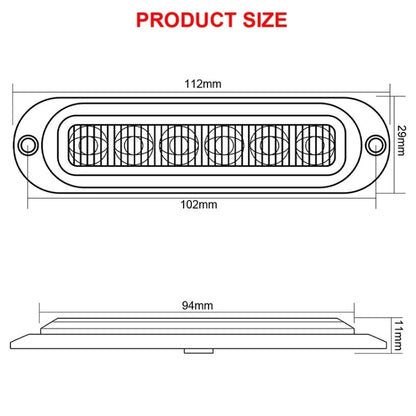 5 PCS MK-093 Car / Truck 6LEDs Side Marker Indicator Lights Bulb Lamp (White Light) - Clearance Lights by PMC Jewellery | Online Shopping South Africa | PMC Jewellery | Buy Now Pay Later Mobicred