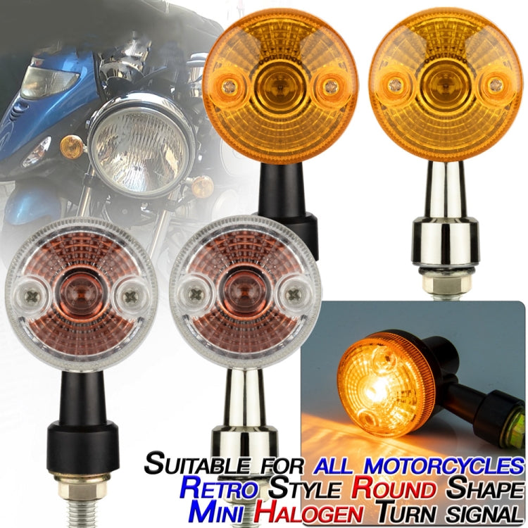 2 PCS PE-ZS101 Motorcycle Turn Signal Light (Silver) - Turn Signal by PMC TechLife | Online Shopping South Africa | PMC TechLife