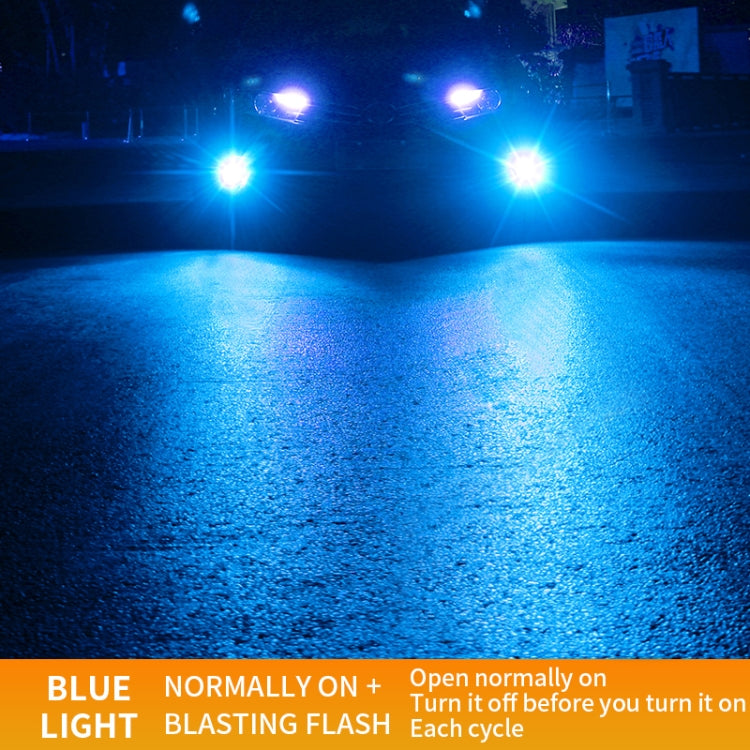 1 Pair 9005 27W / DC12V Car Aluminum Alloy Flashing LED Headlight (Blue Light) - LED Headlamps by PMC Jewellery | Online Shopping South Africa | PMC Jewellery | Buy Now Pay Later Mobicred