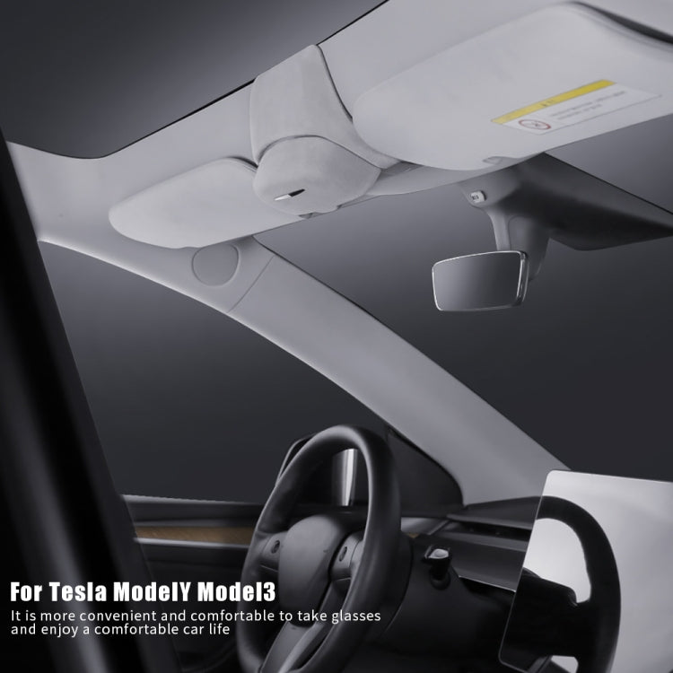 Car Ordinary Version Sunglasses Storage Box for Tesla Model 3 - Sunglasses & Glasses Clips by PMC TechLife | Online Shopping South Africa | PMC TechLife | Buy Now Pay Later Mobicred