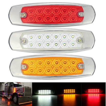 4 PCS MK-338 DC12-24V Truck 12LEDs Side Clearance Maker Light (Yellow Light) - Clearance Lights by PMC Jewellery | Online Shopping South Africa | PMC Jewellery | Buy Now Pay Later Mobicred