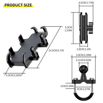 CS-1722A1 Motorcycle Handlebar Octopus Aluminum Alloy Phone Holder - Holder by PMC Jewellery | Online Shopping South Africa | PMC Jewellery | Buy Now Pay Later Mobicred