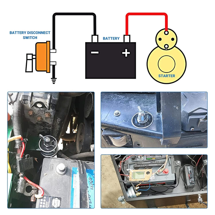 High Current Master Battery Disconnect Switch Kit - Car Switches by PMC Jewellery | Online Shopping South Africa | PMC Jewellery | Buy Now Pay Later Mobicred