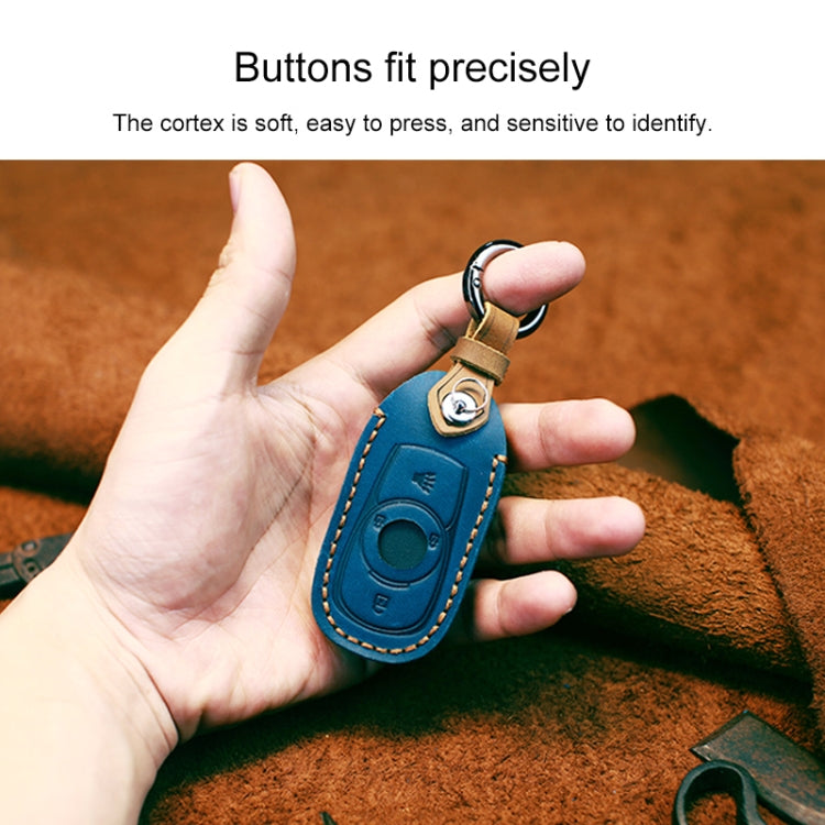 For Buick Car Cowhide Leather Key Protective Cover Key Case, Five Keys Version (Red) - Car Key Cases by PMC TechLife | Online Shopping South Africa | PMC TechLife | Buy Now Pay Later Mobicred