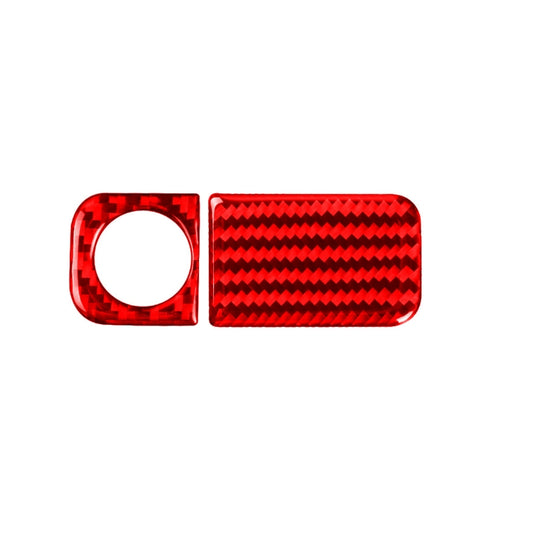 2 PCS Set for Honda CRV 2007-2011 Carbon Fiber Car Glove Box Opening Frame Decorative Sticker, Left Drive (Red) - Car Interior Mouldings by PMC Jewellery | Online Shopping South Africa | PMC Jewellery | Buy Now Pay Later Mobicred