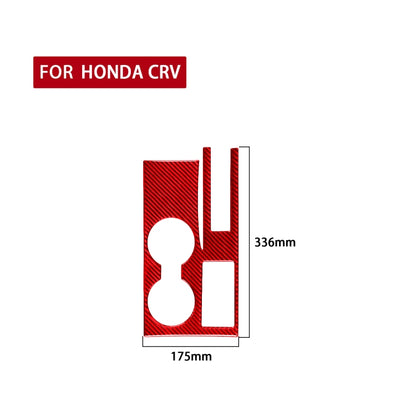 For Honda CRV 2007-2011 Carbon Fiber Car Water Cup Holder Panel Decorative Sticker, Right Drive (Red) - Car Interior Mouldings by PMC Jewellery | Online Shopping South Africa | PMC Jewellery | Buy Now Pay Later Mobicred