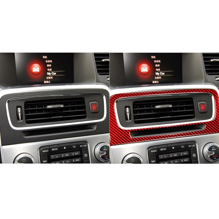 Car Central Control Air Outlet Decorative Sticker for Volvo V60 2010-2017, Left and Right Drive(Red) - Car Interior Mouldings by PMC Jewellery | Online Shopping South Africa | PMC Jewellery | Buy Now Pay Later Mobicred