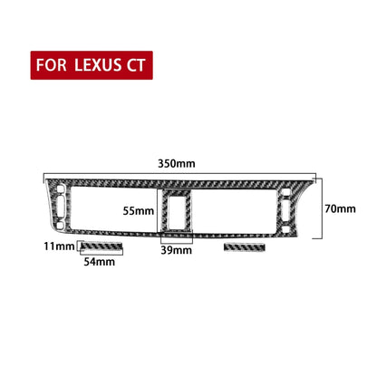 Car Carbon Fiber Central Control Air Outlet Decorative Sticker for Lexus CT 2011-2017, Right Drive - Car Interior Mouldings by PMC Jewellery | Online Shopping South Africa | PMC Jewellery | Buy Now Pay Later Mobicred