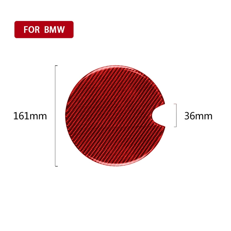 Car Carbon Fiber Fuel Tank Cap Decorative Sticker for BMW Mini, Left and Right Drive Universal (Red) - Car Interior Mouldings by PMC Jewellery | Online Shopping South Africa | PMC Jewellery | Buy Now Pay Later Mobicred