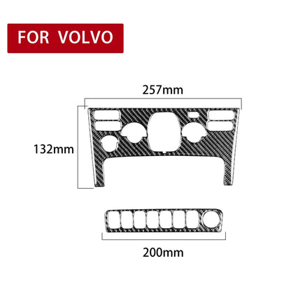 Car Carbon Fiber Air Conditioning Panel B Decorative Sticker for Volvo XC90 2003-2014, Left and Right Drive Universal - Car Interior Mouldings by PMC Jewellery | Online Shopping South Africa | PMC Jewellery | Buy Now Pay Later Mobicred