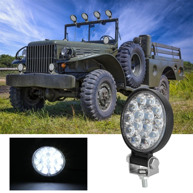 D0037 9.8W 10-30V DC 6000K 3 inch 14 LEDs Circle Offroad Truck Car Driving Light Work Light Spotlight Fog Light - Work Lights by PMC Jewellery | Online Shopping South Africa | PMC Jewellery | Buy Now Pay Later Mobicred