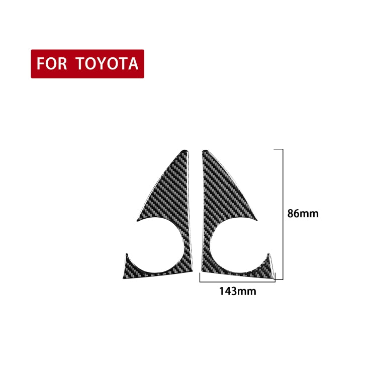 2 PCS / Set Carbon Fiber Car A-pillar Speaker Panel Decorative Sticker for Toyota Tundra 2014-2018, Left Right Driving Universal - Car Interior Mouldings by PMC Jewellery | Online Shopping South Africa | PMC Jewellery | Buy Now Pay Later Mobicred