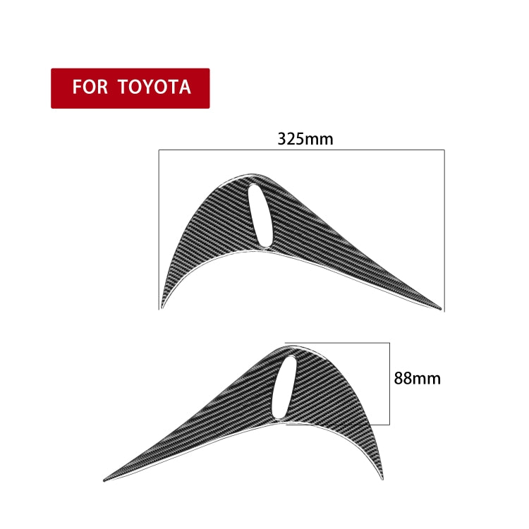 2 PCS / Set Carbon Fiber Car Back Lamp Eyebrow Decorative Sticker for Toyota GT86 / Subaru BRZ 2012-2016, Drop Glue Version - Lamp Decoration by PMC Jewellery | Online Shopping South Africa | PMC Jewellery | Buy Now Pay Later Mobicred