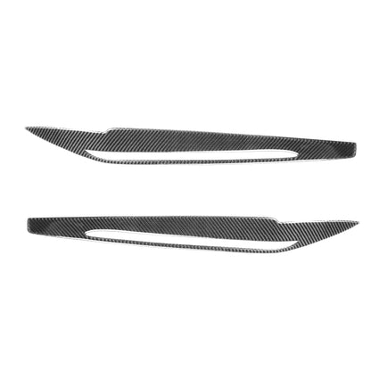 2 PCS / Set Carbon Fiber Car Lamp Eyebrow Decorative Sticker for BMW X5 / F15 2014-2018, Drop Glue Version - Lamp Decoration by PMC Jewellery | Online Shopping South Africa | PMC Jewellery | Buy Now Pay Later Mobicred