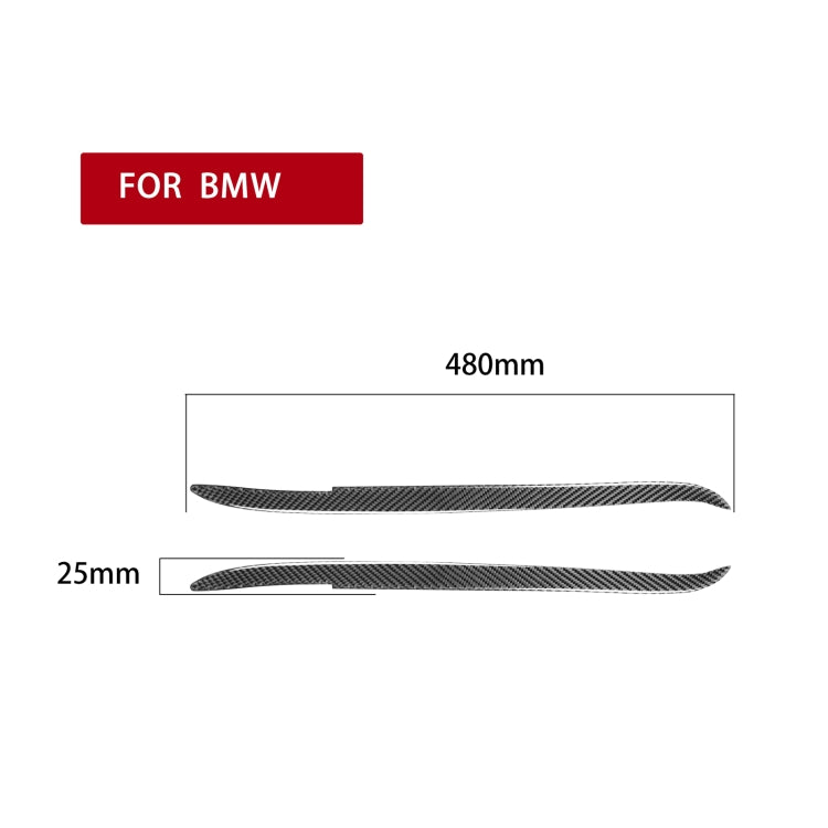 2 PCS / Set Carbon Fiber Car Lamp Eyebrow Decorative Sticker for BMW E39 1997-2003, Drop Glue Version - Lamp Decoration by PMC Jewellery | Online Shopping South Africa | PMC Jewellery | Buy Now Pay Later Mobicred