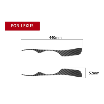 2 PCS / Set Carbon Fiber Car Lamp Eyebrow Decorative Sticker for Lexus IS300/IS200/RS200/ALTezza 1998-2005, Drop Glue Version - Lamp Decoration by PMC Jewellery | Online Shopping South Africa | PMC Jewellery | Buy Now Pay Later Mobicred