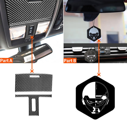 2 PCS / Set Carbon Fiber Car Reading Light Panel Decorative Sticker for Dodge Challenger 2015 to Now, Left Driving - Car Interior Mouldings by PMC Jewellery | Online Shopping South Africa | PMC Jewellery | Buy Now Pay Later Mobicred