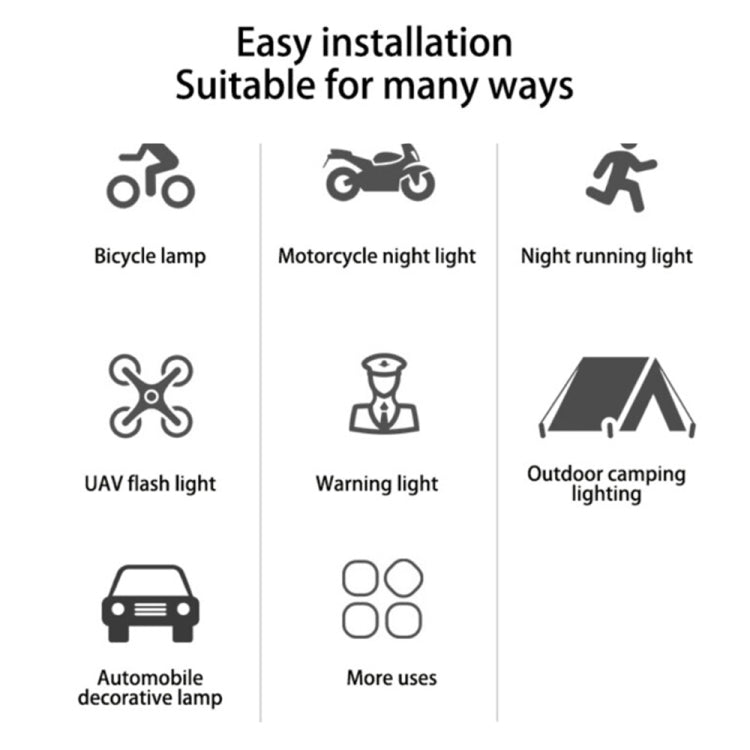 Motorcycle Super Waterproof Multi-Mode Strobe Light with Wireless Remote Control - Decorative Lights by PMC TechLife | Online Shopping South Africa | PMC TechLife | Buy Now Pay Later Mobicred