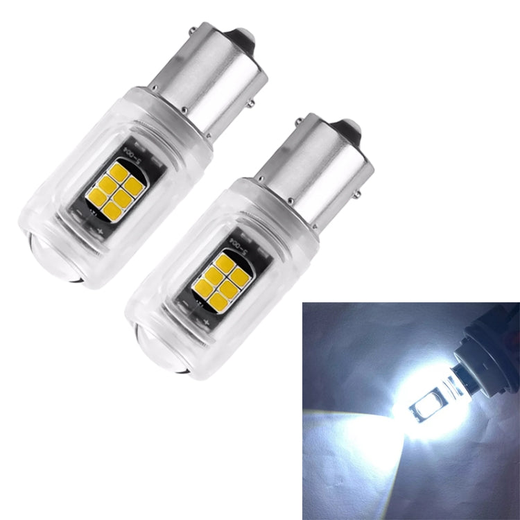 2pcs 1156 DC12V / 2.16W / 0.18A / 480LM Car LED Turn Signal Light(White Light) - Arrow Turn Lights by PMC Jewellery | Online Shopping South Africa | PMC Jewellery | Buy Now Pay Later Mobicred