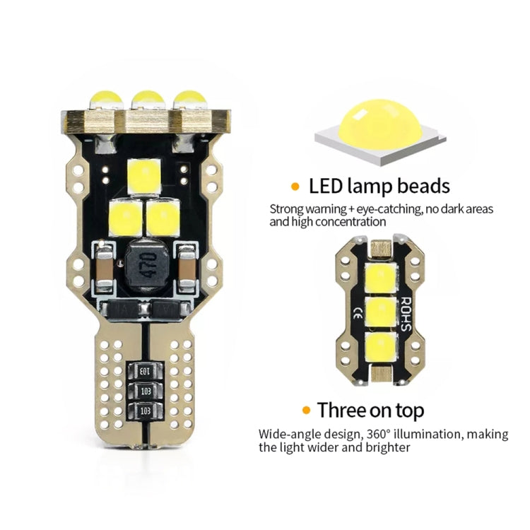 4pcs T15 DC12V / 1.5W / 0.13A / 540LM Car Decoding Reversing Light 9LEDs SMD-3030 Lamp Beads - Arrow Turn Lights by PMC Jewellery | Online Shopping South Africa | PMC Jewellery | Buy Now Pay Later Mobicred