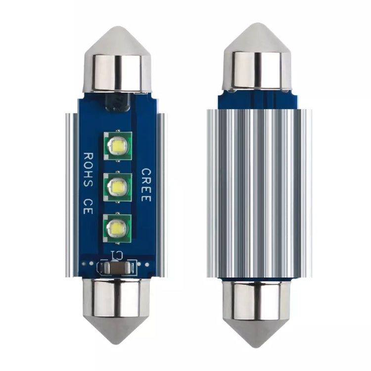 2pcs 39mm IC12V /  2.76W / 0.23A / 300LM 3LEDs SMD Car Reading Lamp Dome Light - Dome Lights by PMC Jewellery | Online Shopping South Africa | PMC Jewellery | Buy Now Pay Later Mobicred