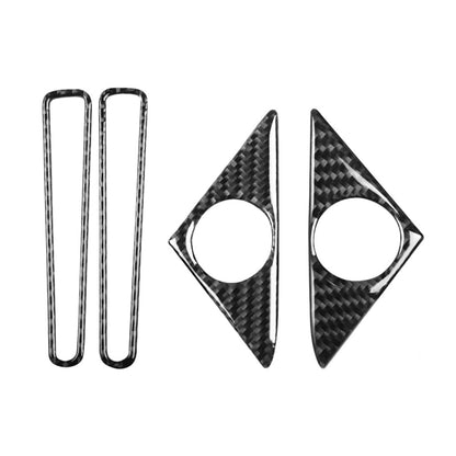 4 PCS Car Carbon Fiber Door Horn + Window Air Outlet Decorative Sticker for Nissan GTR R35 2008-2020, Left and Right Drive Universal - Car Interior Mouldings by PMC Jewellery | Online Shopping South Africa | PMC Jewellery | Buy Now Pay Later Mobicred