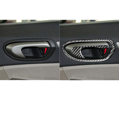 8 in 1 Car Carbon Door Handle Decorative Sticker for Honda Civic 8th Generation 2006-2011, Left and Right Drive Universal - Car Interior Mouldings by PMC Jewellery | Online Shopping South Africa | PMC Jewellery | Buy Now Pay Later Mobicred