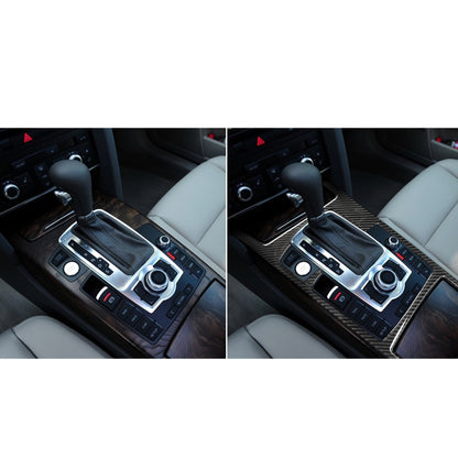 Car Carbon Fiber Gear Shift Position + Side Panel Decorative Sticker for Audi A6 2005-2011, Left Drive, Low Configuration - Car Interior Mouldings by PMC Jewellery | Online Shopping South Africa | PMC Jewellery | Buy Now Pay Later Mobicred