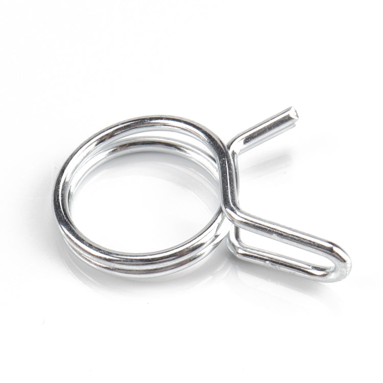 20 PCS Double Wire Spring Tube Clamp Water Pipe Clamps, Size: 9mm - Booster Cable & Clip by PMC Jewellery | Online Shopping South Africa | PMC Jewellery | Buy Now Pay Later Mobicred