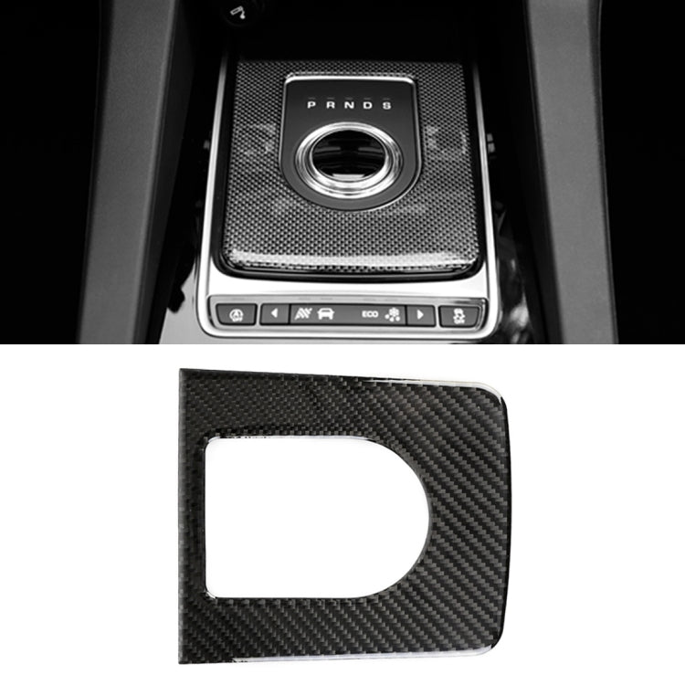Carbon Fiber Car Gear Frame Decorative Sticker for Jaguar F-PACE 2016-2020 - Car Interior Mouldings by PMC TechLife | Online Shopping South Africa | PMC TechLife | Buy Now Pay Later Mobicred