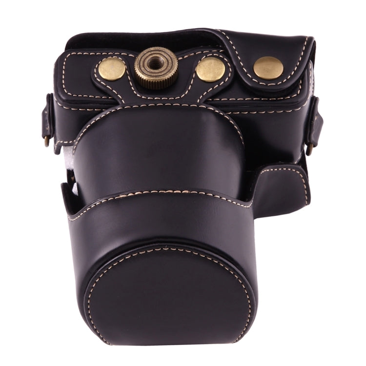 Full Body Camera PU Leather Case Bag with Strap for Canon EOS M10(Black) - free shipping - PMC TechLife - Order now!