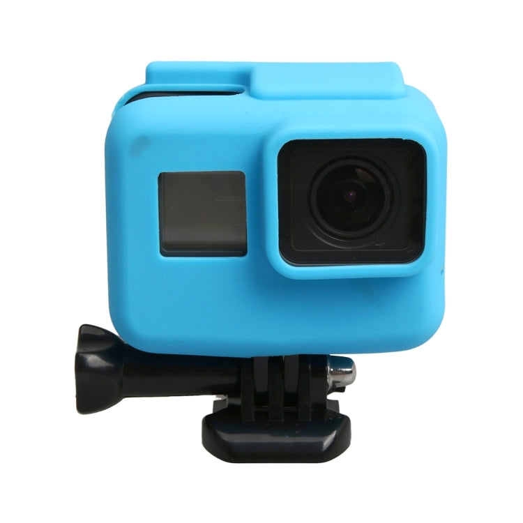 Original for GoPro HERO5 Silicone Border Frame Mount Housing Protective Case Cover Shell(Blue) - Silicone Cases by PMC Jewellery | Online Shopping South Africa | PMC Jewellery | Buy Now Pay Later Mobicred