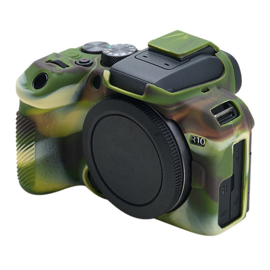 For Canon EOS R10 Soft Silicone Protective Case (Camouflage) - Protective Case by PMC Jewellery | Online Shopping South Africa | PMC Jewellery | Buy Now Pay Later Mobicred