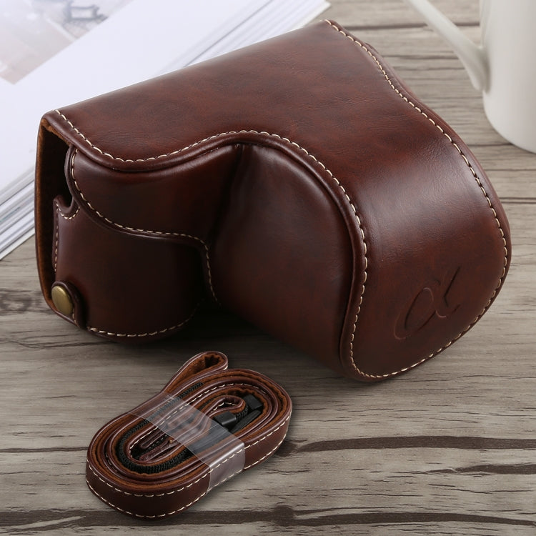 Full Body Camera PU Leather Case Bag with Strap for Sony A5100 (Coffee) - free shipping - PMC TechLife - Order now!