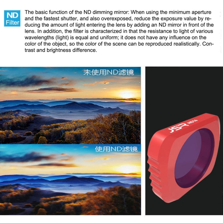 HD Camera ND4 Lens Filter for DJI OSMO Pocket - Lens Accessories by JSR | Online Shopping South Africa | PMC TechLife | Buy Now Pay Later Mobicred