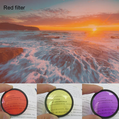 JUNESTAR 7 in 1 Proffesional 37mm Lens Filter(CPL + UV + ND4 + Red + Yellow + FLD / Purple) & Lens Protective Cap for GoPro HERO4 / 3+ / 3 Sport Action Camera - Lens Filter by JSR | Online Shopping South Africa | PMC Jewellery | Buy Now Pay Later Mobicred