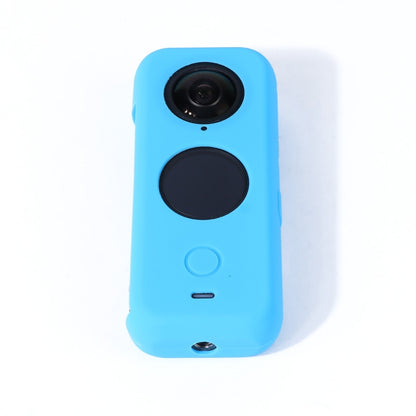 Full Body Dust-proof Silicone Protective Case for Insta360 ONE X2(Blue) - Case & Bags by PMC Jewellery | Online Shopping South Africa | PMC Jewellery | Buy Now Pay Later Mobicred