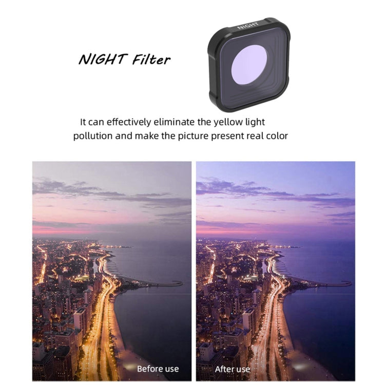 JSR KB Series NIGHT Light Pollution Reduction Lens Filter for GoPro HERO10 Black / HERO9 Black - Lens Filter by JSR | Online Shopping South Africa | PMC Jewellery | Buy Now Pay Later Mobicred