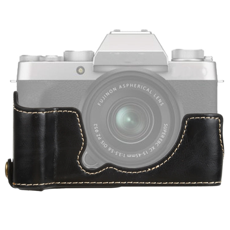 1/4 inch Thread PU Leather Camera Half Case Base for FUJIFILM XT200 (Black) - free shipping - PMC TechLife - Order now!