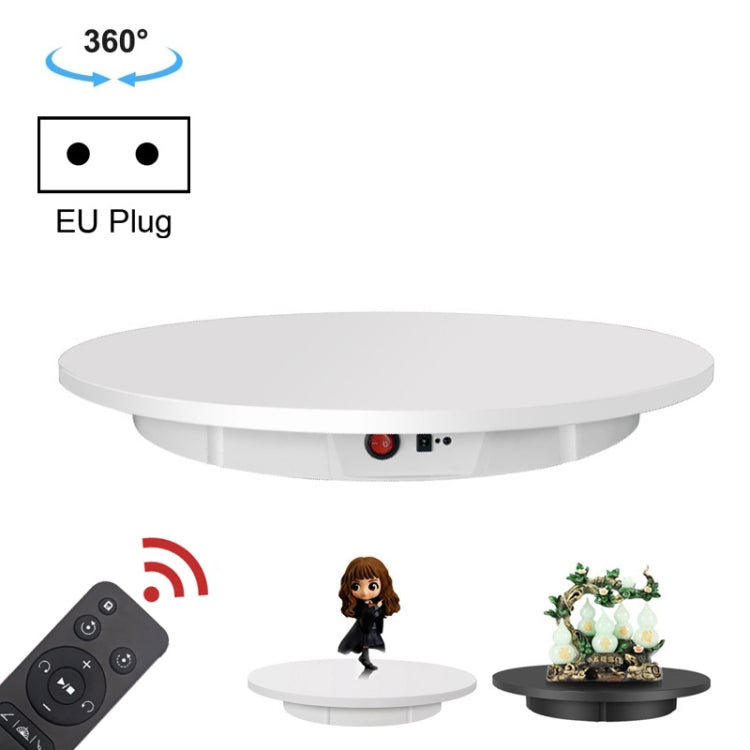 60cm Electric Rotating Display Stand Props Turntable, Load: 100kg, Plug-in Power, EU Plug(White) -  by PMC TechLife | Online Shopping South Africa | PMC TechLife | Buy Now Pay Later Mobicred