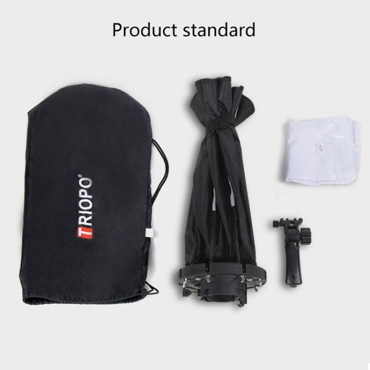 TRIOPO KS2-55 55cm Fast Loading Speedlite Flash Octagon Parabolic Softbox Diffuser (Black) - free shipping - PMC TechLife - Order now!