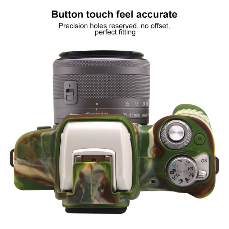 For Canon EOS M50 Mark II / M50 II Soft Silicone Protective Case(Camouflage) - Protective Case by PMC TechLife | Online Shopping South Africa | PMC TechLife | Buy Now Pay Later Mobicred