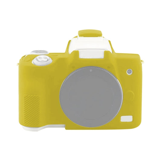 For Canon EOS M50 Mark II / M50 II Soft Silicone Protective Case(Yellow) - Protective Case by PMC Jewellery | Online Shopping South Africa | PMC Jewellery | Buy Now Pay Later Mobicred